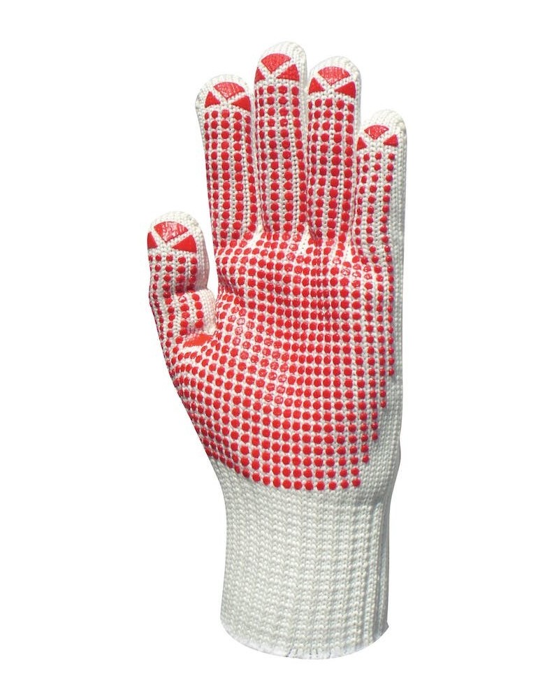 Ръкавици трико полиамид с ПВХ пъпки едностранно