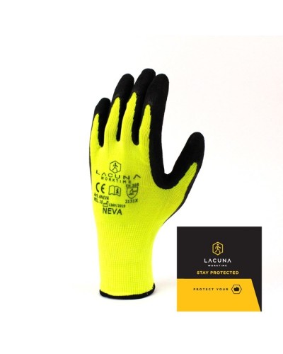 Ръкавици NEVA полиамид промазани HI-VIZ