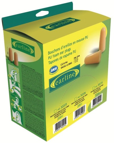 Вътрешни антифони EARLINE от пенополиуретан насипно опаковани,  оранжеви