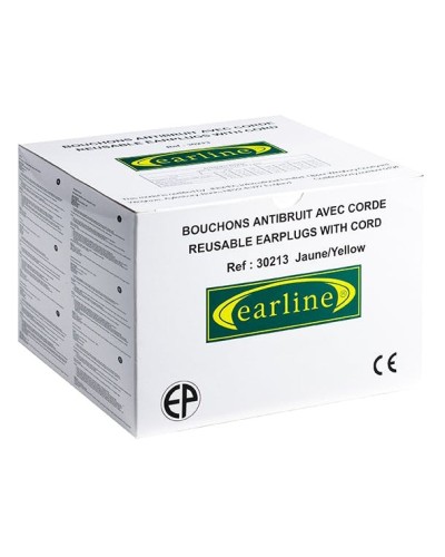 Вътрешни антифони за многократна употреба от жълт еластомер с подвижен шнур