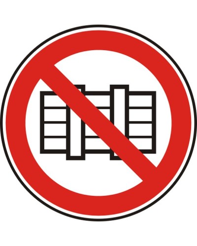 Знак "Забранено е преграждането на пътя"