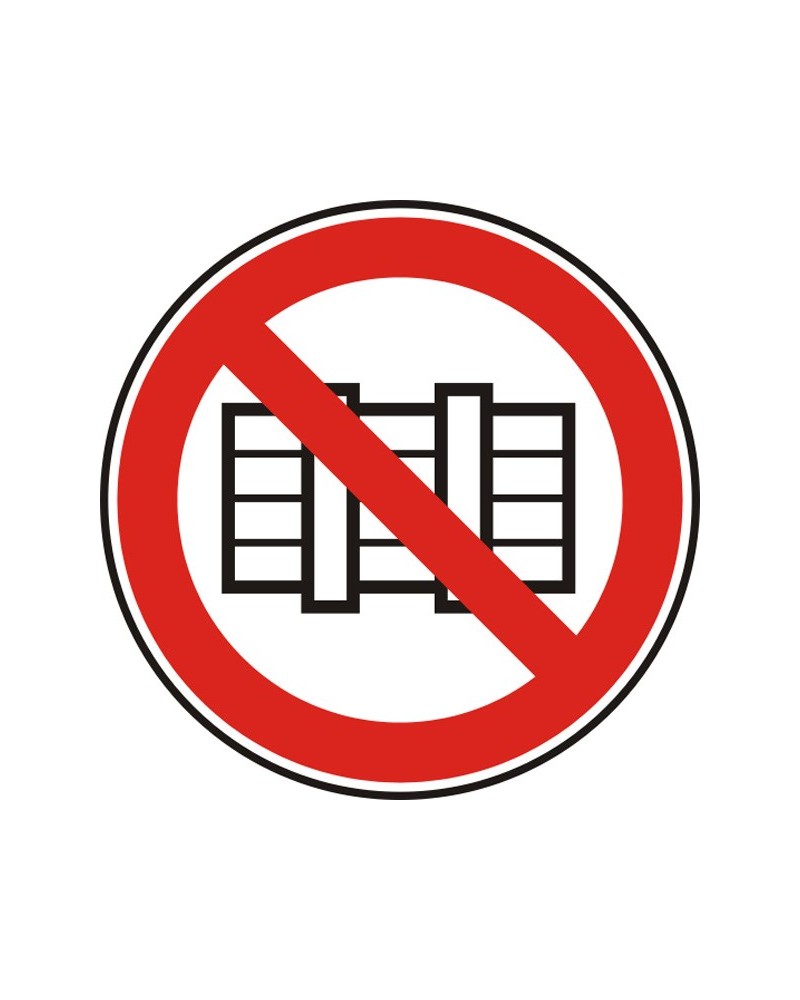 Знак "Забранено е преграждането на пътя"