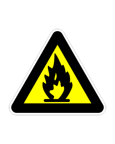 Знак "Лесно запалим материал"