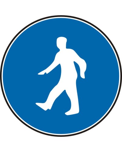 Знак "Пешеходците да използват този маршрут"