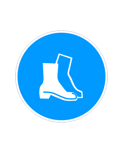 Знак "Трябва да се носят защитни ботуши"