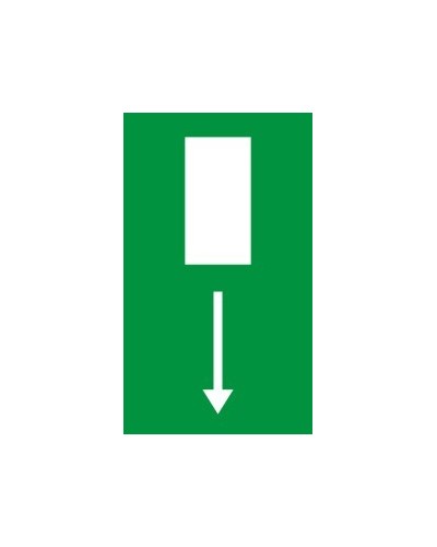 Знак "Авариен изход спасителен маршрут"