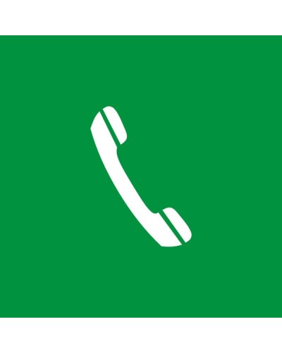 Знак "Авариен телефон за първа помощ или евакуиране"