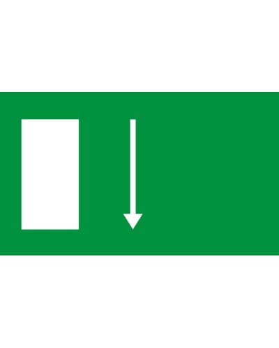 Знак "Авариен изход спасителен маршрут"