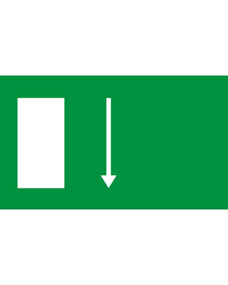 Знак "Авариен изход спасителен маршрут"