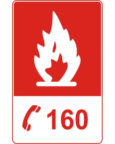 Знак "Телефон при пожар"