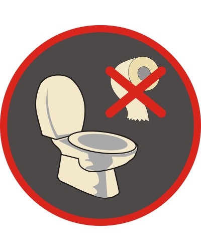 Знак "Не изхвърляй отпадъци" стикер