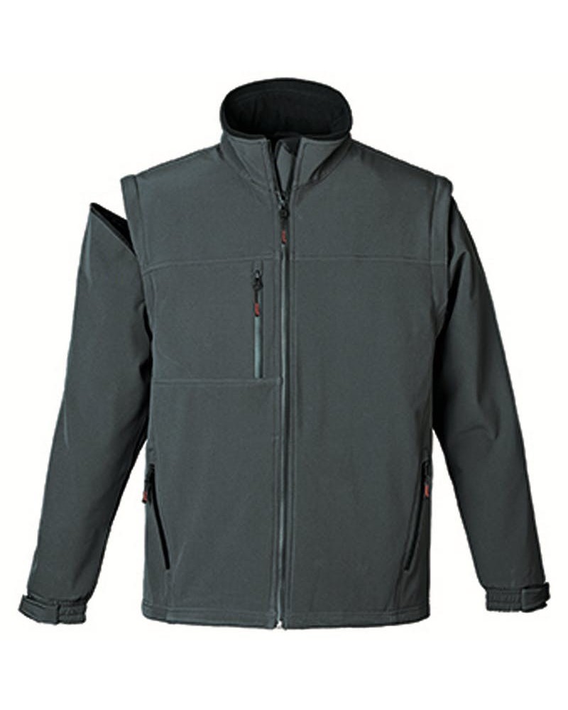 Яке Softshell - YANG 2 EN 1 сив