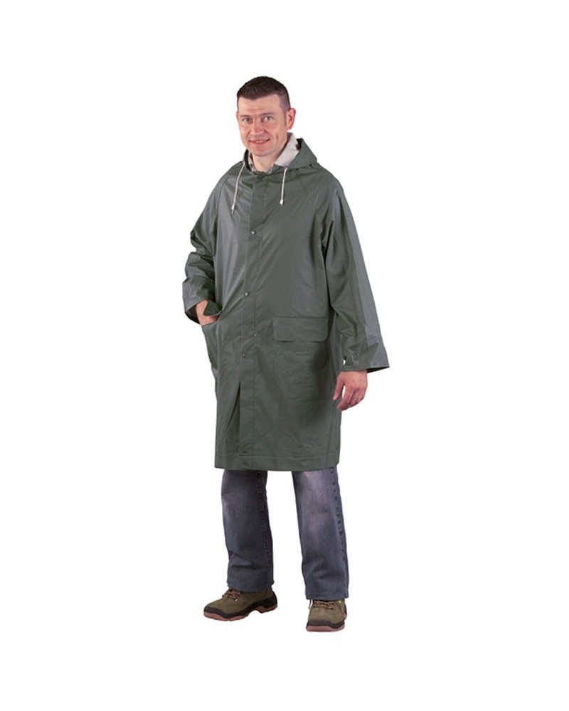 Парка за дъжд от PVC зелена
