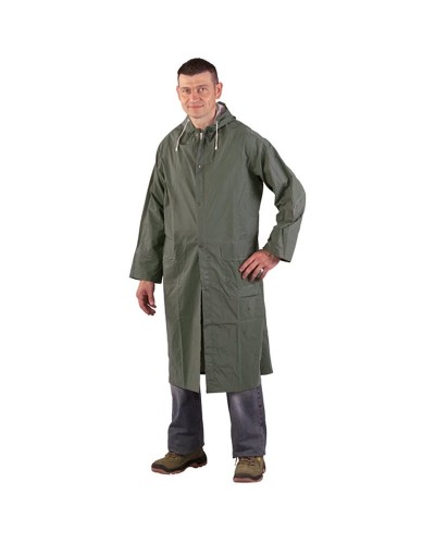Манто за дъжд от PVC  зелен