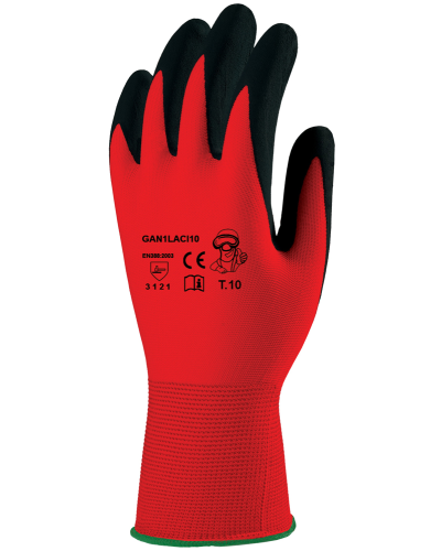 Защитни ръкавици, червени, GAN1LACI