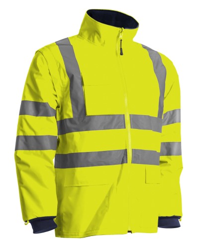 Полушуба KANATA 4 в 1, с висока видимост, защитава от студ и дъжд