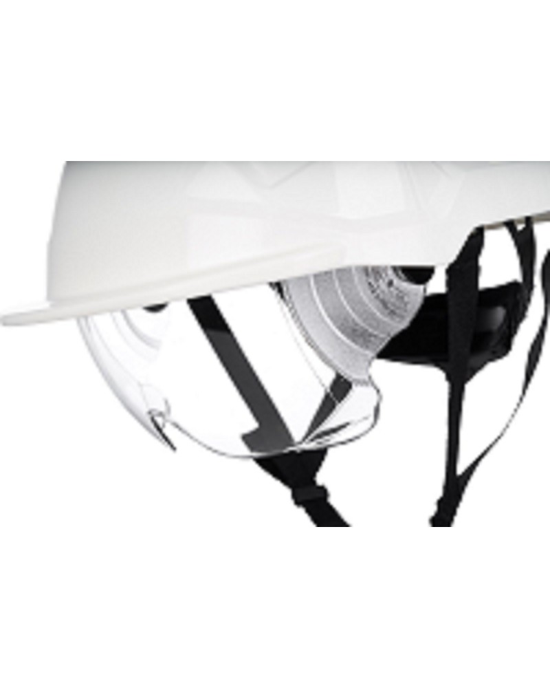 Каска със защитни очила